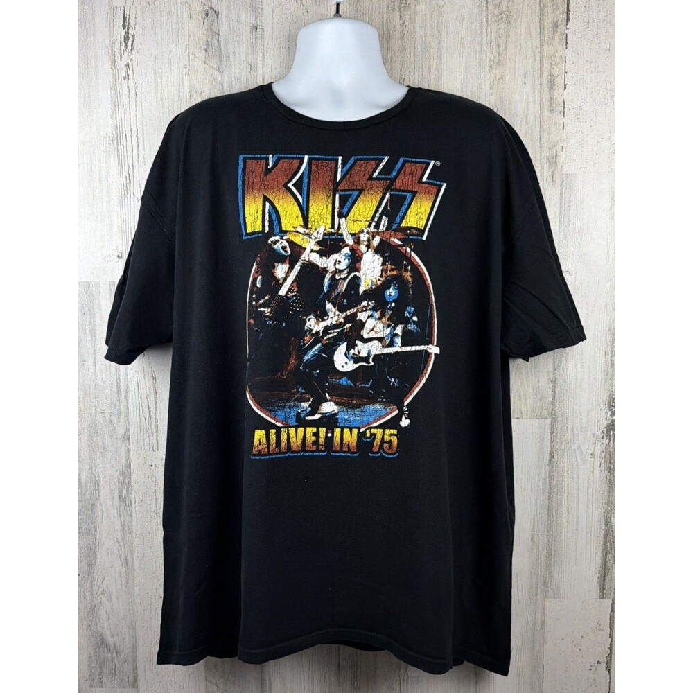 KISS Alive In 75’ Graphic T-Shirt 3XL (28”x31”)